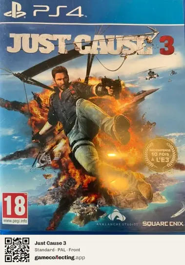Just Cause 3 PlayStation 4, PAL box front