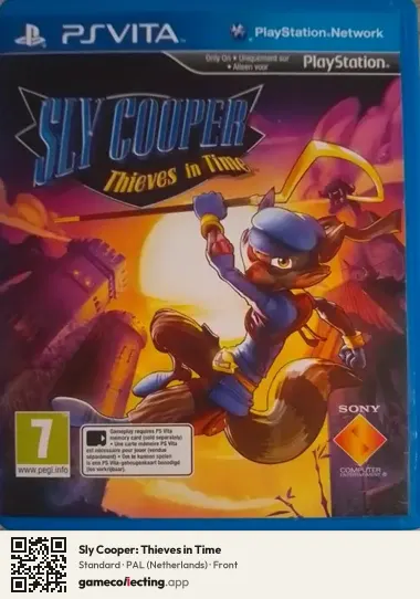Sly Cooper: Thieves in Time PlayStation Vita, Netherlands box front