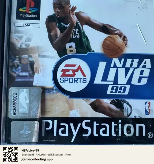 NBA Live 99 PlayStation, United Kingdom box front