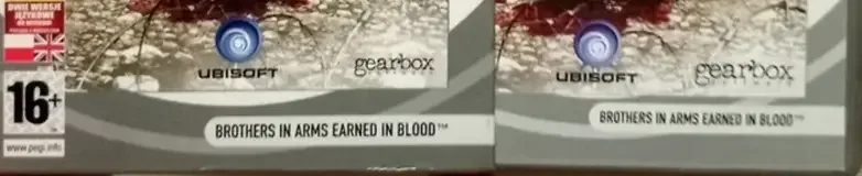 Brothers in Arms: Earned in Blood, the PEGI square on its front