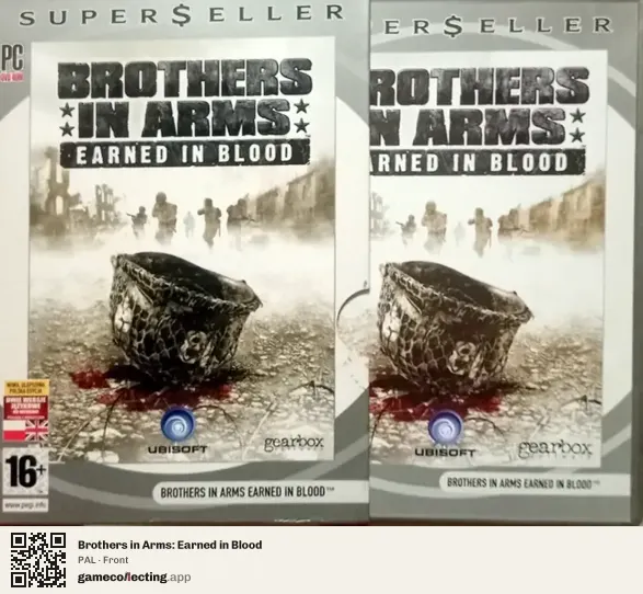 Brothers in Arms: Earned in Blood Computer, PAL box front