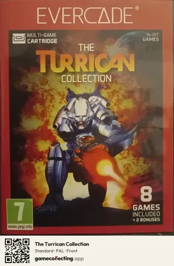 The Turrican Collection Evercade, PAL box front