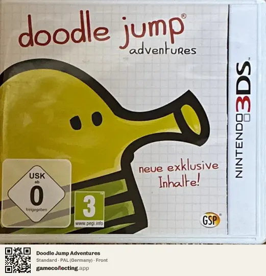Doodle Jump Adventures Nintendo 3DS, Germany box front
