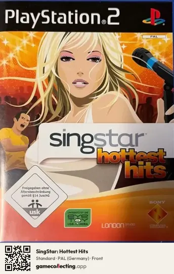 SingStar: Hottest Hits PlayStation 2, Germany box front