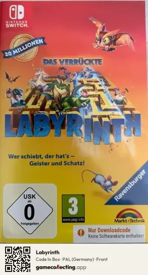 Labyrinth Nintendo Switch, Germany box front