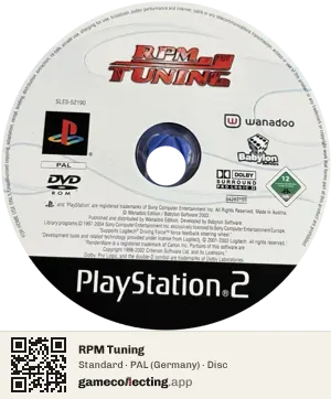RPM Tuning PlayStation 2, PAL disc