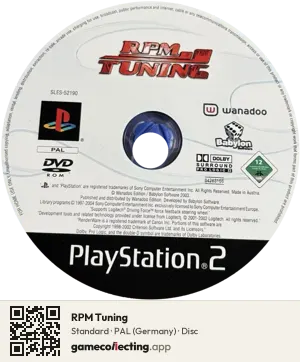 RPM Tuning PlayStation 2, PAL disc