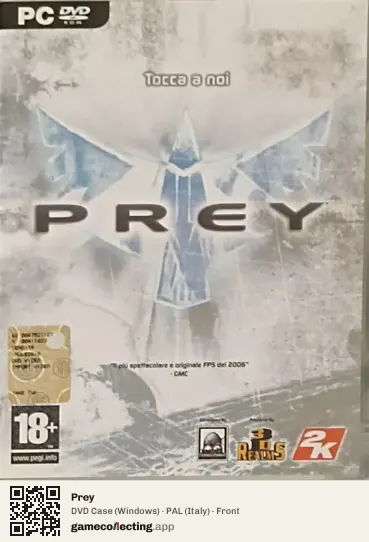 Prey Computer, Italy box front