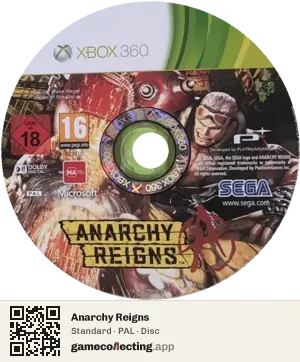 Anarchy Reigns Xbox 360, PAL disc