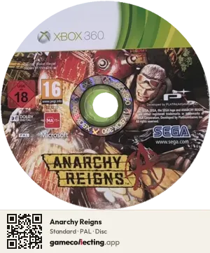 Anarchy Reigns Xbox 360, PAL disc