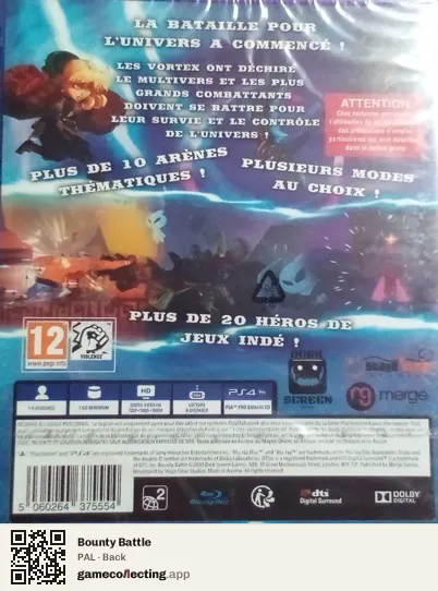 Bounty Battle PlayStation 4, PAL box back