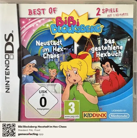Bibi Blocksberg: Neustadt im Hex-Chaos Nintendo DS, PAL box front