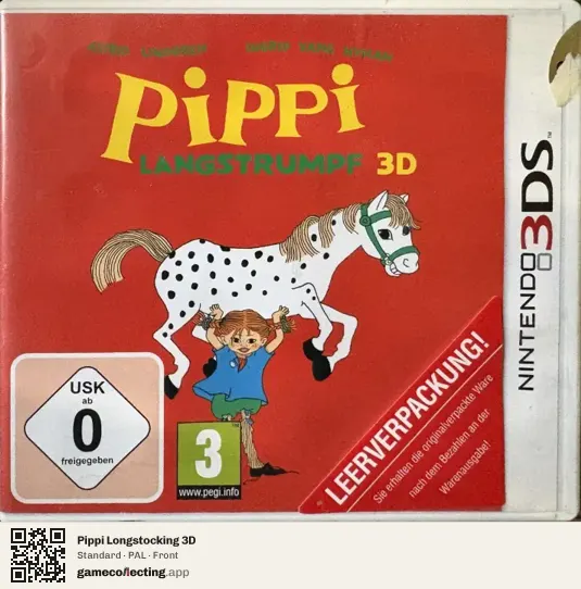 Pippi Longstocking 3D Nintendo 3DS, PAL box front