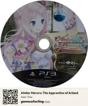 Atelier Meruru: The Apprentice of Arland PlayStation 3, Asia disc