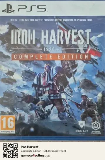 Iron Harvest PlayStation 5, France box front