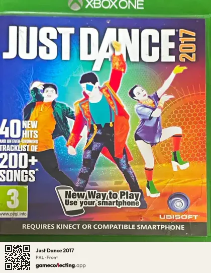 Just Dance 2017 Xbox One, PAL box front