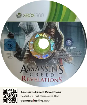 Assassin's Creed: Revelations Xbox 360, PAL disc