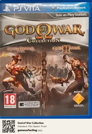 God of War Collection PlayStation Vita, Spain box front