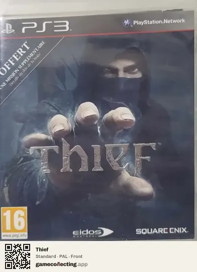 Thief PlayStation 3, PAL box front