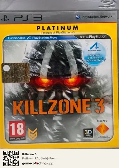 Killzone 3 PlayStation 3, Italy box front