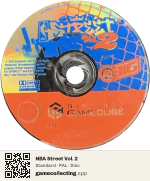 NBA Street Vol. 2 Nintendo GameCube, PAL disc