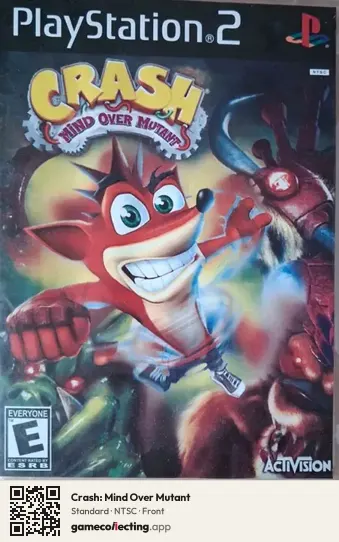 Crash: Mind Over Mutant PlayStation 2, NTSC box front