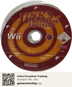 Link's Crossbow Training Nintendo Wii, PAL disc
