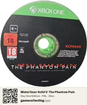 Metal Gear Solid V: The Phantom Pain Xbox One, PAL disc