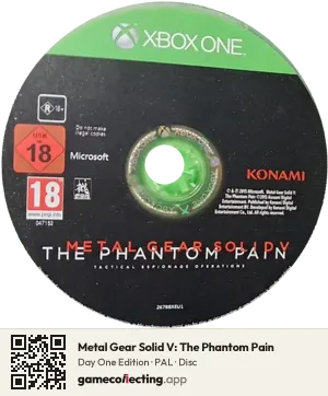 Metal Gear Solid V: The Phantom Pain Xbox One, PAL disc