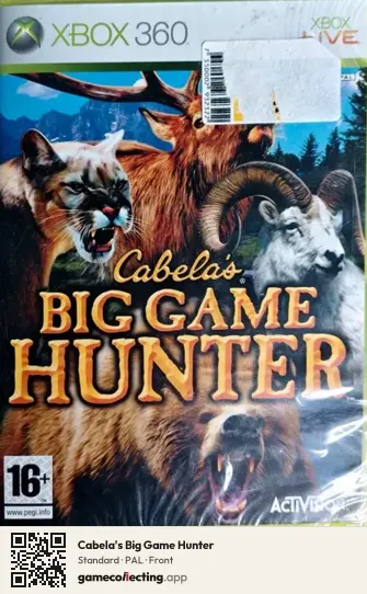 Cabela's Big Game Hunter Xbox 360, PAL box front