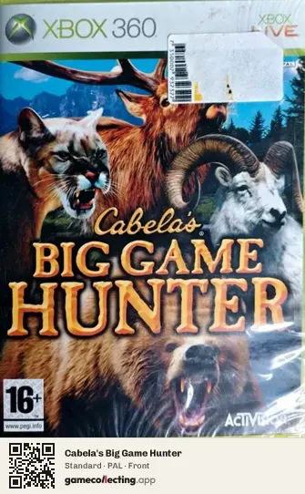 Cabela's Big Game Hunter Xbox 360, PAL box front