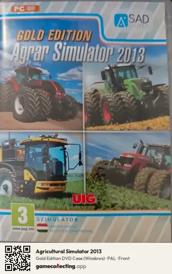 Agricultural Simulator 2013 Computer, PAL box front