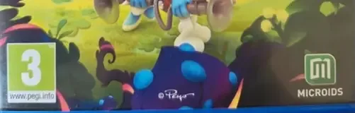 The Smurfs: Mission Vileaf, the PEGI square on its front