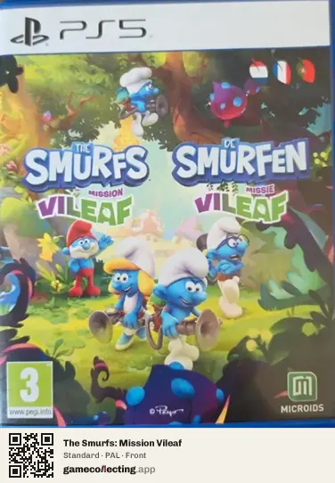 The Smurfs: Mission Vileaf PlayStation 5, PAL box front