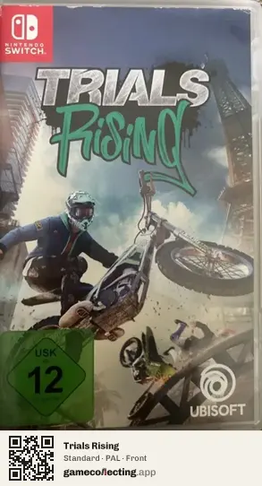 Trials Rising Nintendo Switch, PAL box front