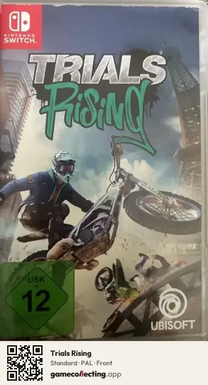 Trials Rising Nintendo Switch, PAL box front