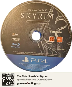 The Elder Scrolls V: Skyrim PlayStation 4, PAL disc