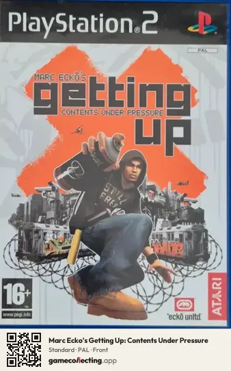 Marc Ecko's Getting Up: Contents Under Pressure PlayStation 2, PAL box front
