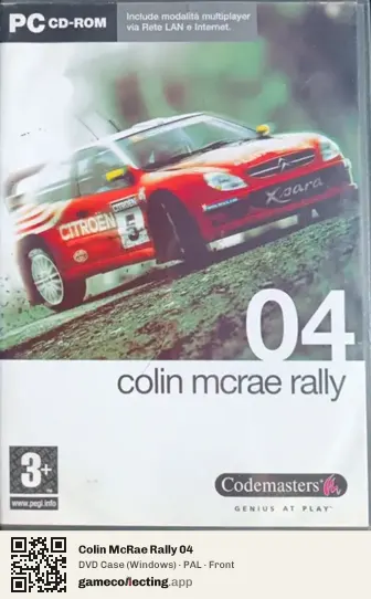 Colin McRae Rally 04 Computer, PAL box front