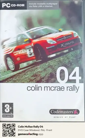 Colin McRae Rally 04 Computer, PAL box front