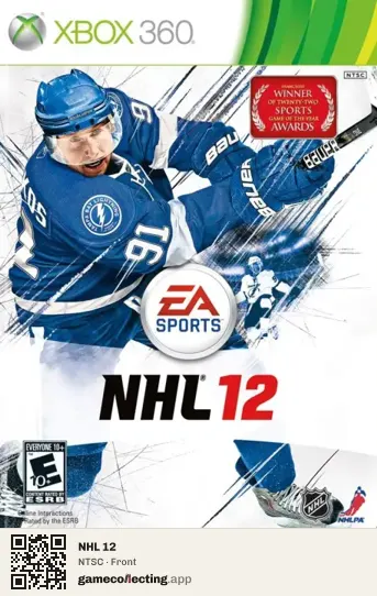 NHL 12 Xbox 360, NTSC box front