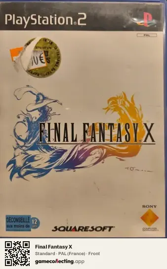 Final Fantasy X PlayStation 2, France box front