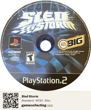 Sled Storm PlayStation 2, NTSC disc