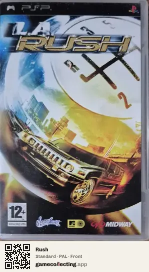 Rush PlayStation Portable, PAL box front