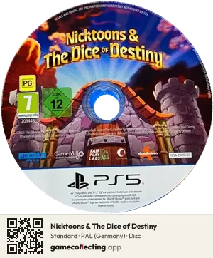 Nicktoons & The Dice of Destiny PlayStation 5, PAL disc