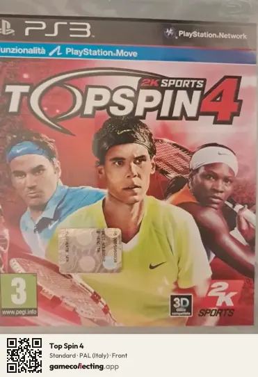 Top Spin 4 PlayStation 3, Italy box front
