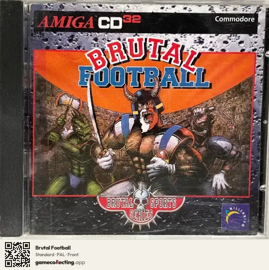Brutal Football Amiga CD32, PAL box front