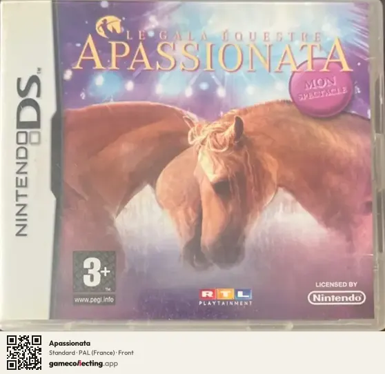 Apassionata Nintendo DS, France box front