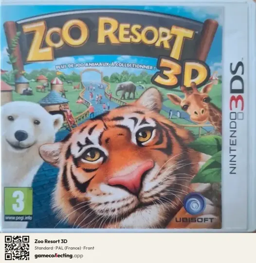 Zoo Resort 3D Nintendo 3DS, France box front
