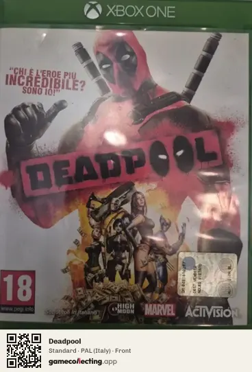 Deadpool Xbox One, Italy box front